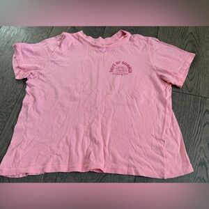 Billabong Light Pink Graphic Tee Size S